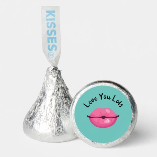 Love You Lots Pink Kissy Lips   Hersheys Kisses