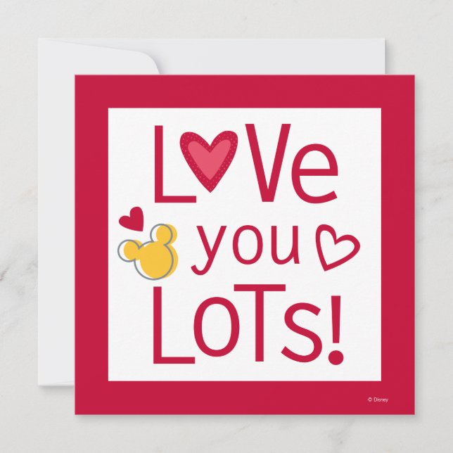 Love You Lots Valentine Holiday Card (Front)