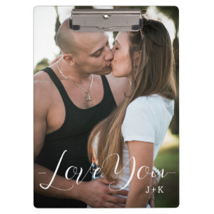 Love you, love couple clipboard