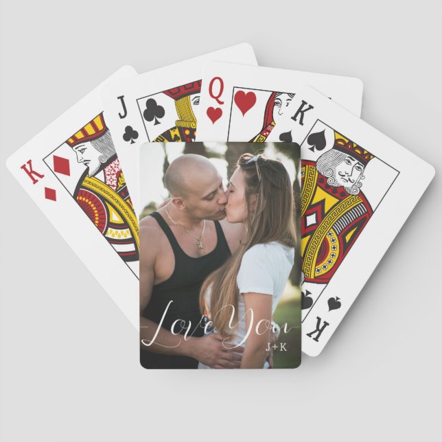 Love you, love couple poker cards (Back)