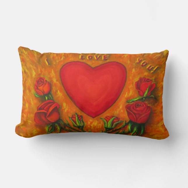 Love you lumbar pillow (Front)