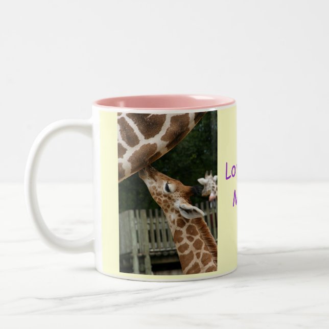 Love You Mama Giraffe Mug (Left)