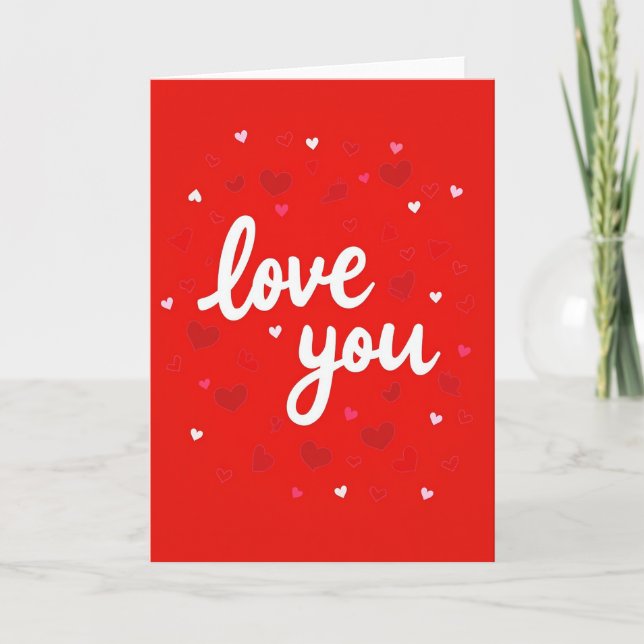 Love You Message Card (Front)