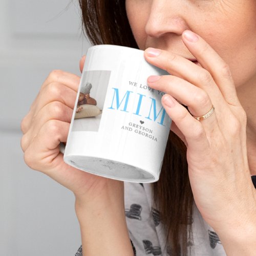 Love You Mimi  Two Photo Collage Coffee Mug