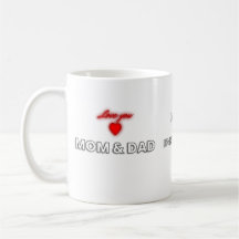 Love You Mom and Dad Mug | Family Appreciation