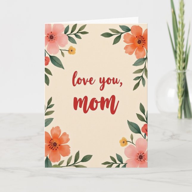 Love You Mom Art Card (Front)
