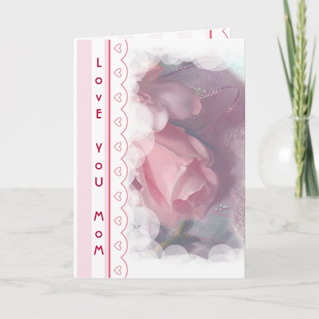 LovE YoU MoM Card (Front)