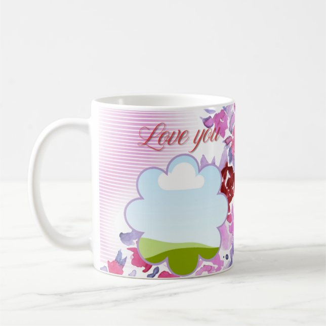 Love you mom  coffee mug (Left)