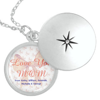 Love You Mom Elegant Mother's Day Gift Locket Necklace