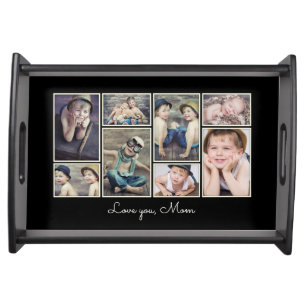 Love You Mom Framed Photo Collage Tray