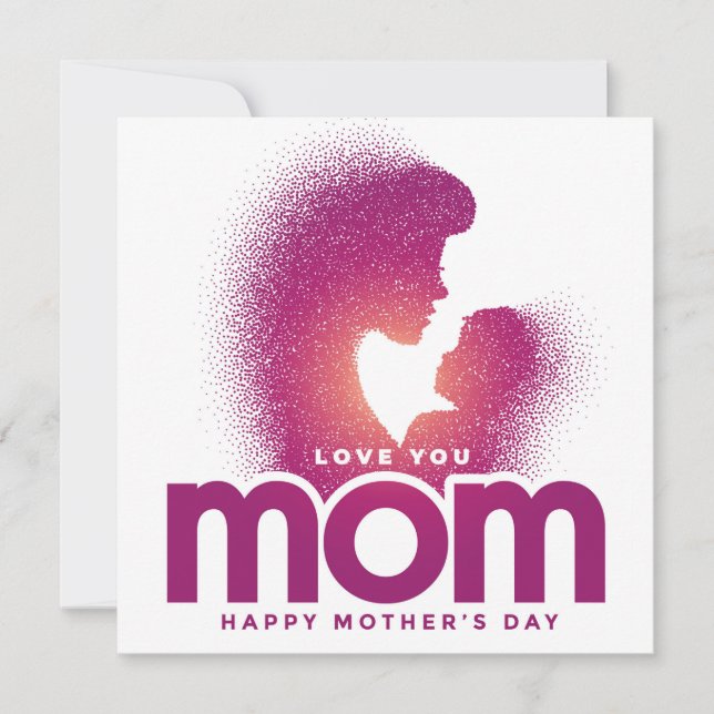 Love You Mom (Happy Mother's Day) Invitation (Front)