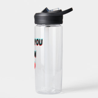 Love You Mom – Heartfelt Handwritten Typography Water Bottle