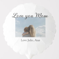 love you mom mothers day add photo name simple