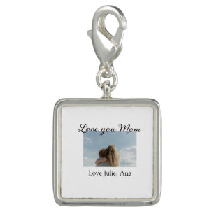 love you mom mothers day add photo name simple charm