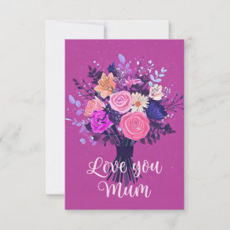 Love You Mom Mother's Day Card