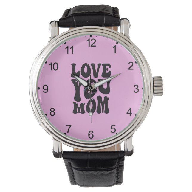 Love You Mom Mother's Day Design-51727 Watch (Front)