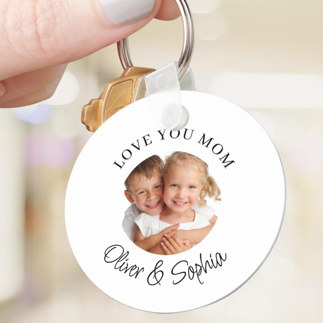 Love You Mom Mother's Day Photo  Keychain (Creator Uploaded)