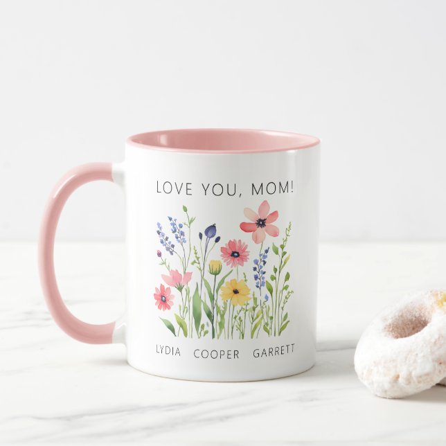 Love You Mom Mug (With Donut)