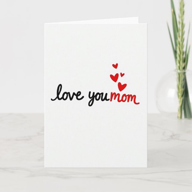 Love You Mom Perfect Gift Card (Front)