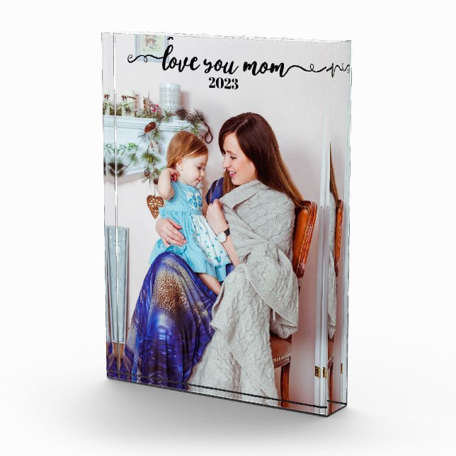 Love You Mom Photo Block (Right)