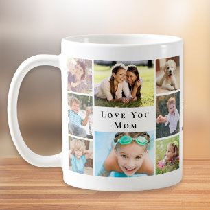 Love You Mom Photo Collage Coffee Mug