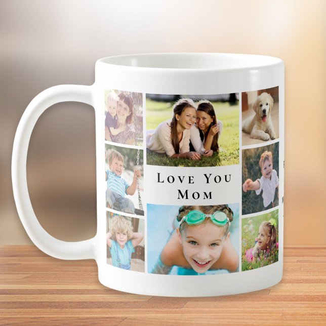Love You Mom Photo Collage Coffee Mug (Creator Uploaded)