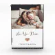 Love You Mom | Script and Heart Photo Block | Zazzle