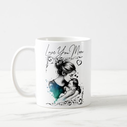 Love You Mom _ Simple Coffee Mug