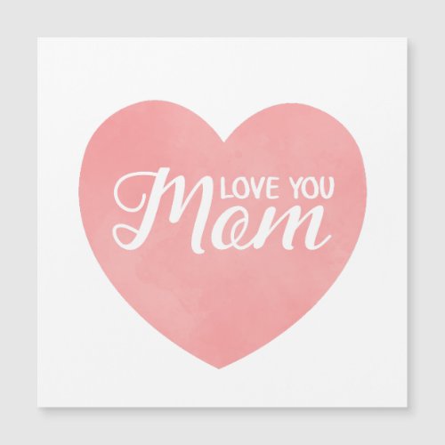 Love you mom text mothers day pink heart