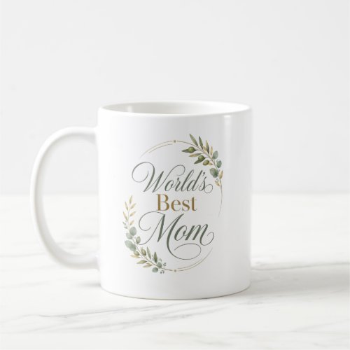 Love You Mom Thank You Botanical Coffee Mug