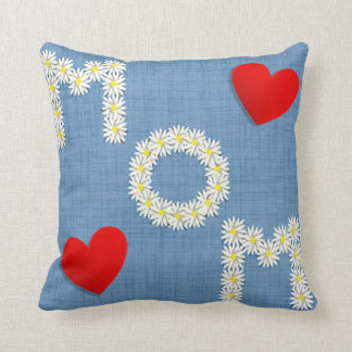 Love you mom throw pillow