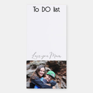 Love you MOM To DO list Photo Magnetic Notepad
