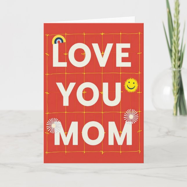Love You Mom Vermillion Art Card (Front)