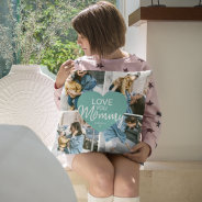 Love You 'mommy' Custom Photo Collage Heart Throw Pillow at Zazzle