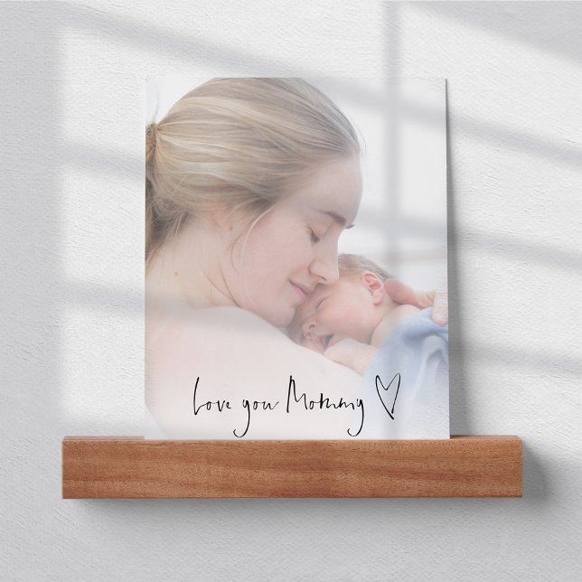 Love You Mommy Heart Script Mom Picture Ledge (Creator Uploaded)