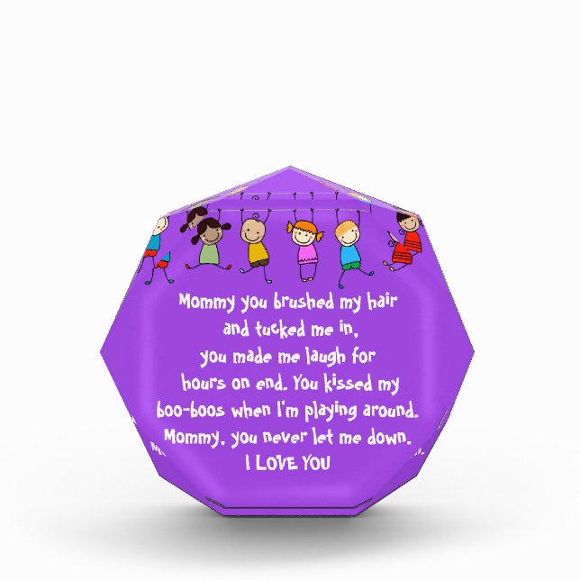 Love you mommy photo block (Front)