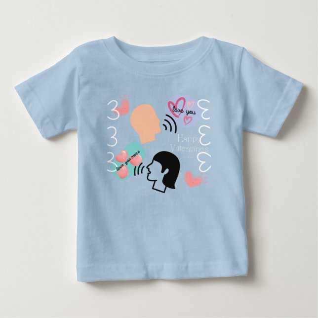 "love you More" Baby T-Shirt (Front)