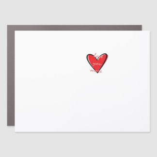 Love You More Creative Minimal Style  Car Magnet