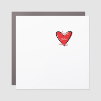 Love You More Creative Minimal Style  Car Magnet
