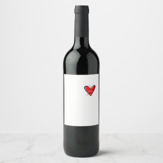 Love You More Creative Minimal Style  Wine Label