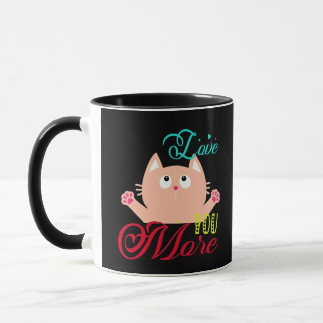 Love You More Elegant Style  Mug (Left)