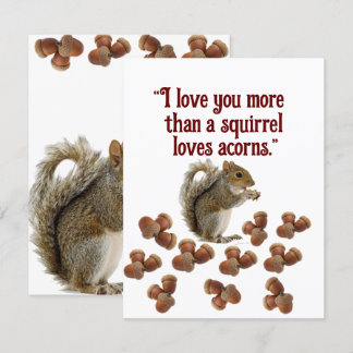Love you more enclosure card