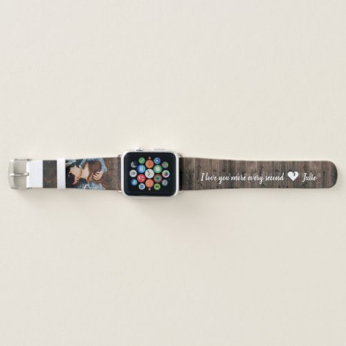 Love You More Every Second | Add Your Photo Apple Watch Band