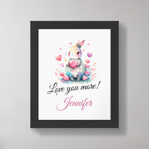 Love You More Framed Wall Poster