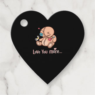 Love You More Minimal Design Favor Tags