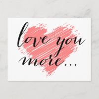 Love you more... | pink heart