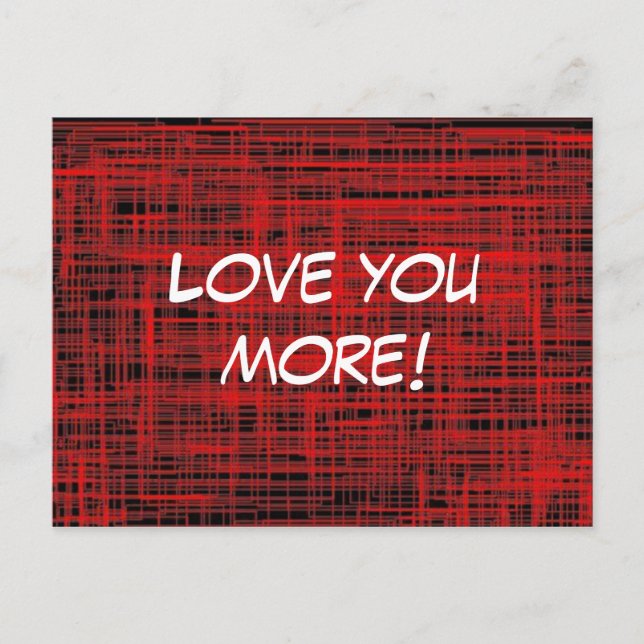 Love You More! Postcard (Front)