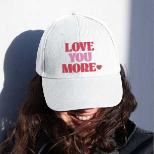 Love You More Retro Valentine Hat
