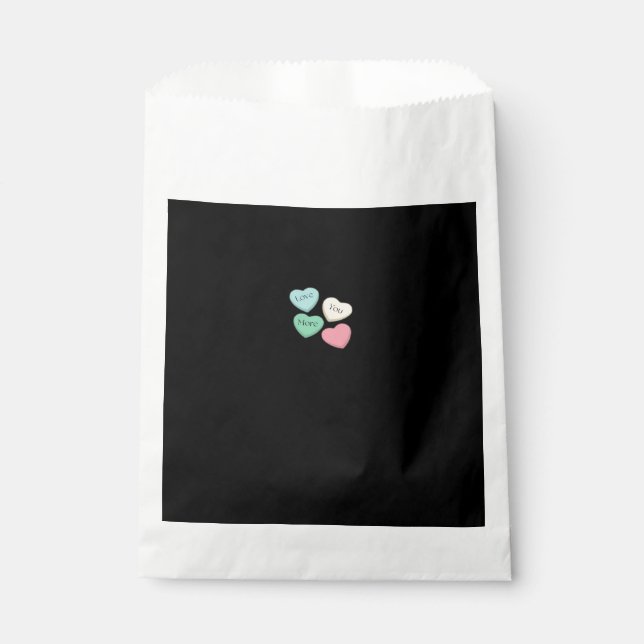 Love You More Signature Design  Favor Bag (Front)