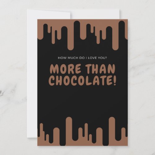 Love You More Than Chocolate Holiday Card